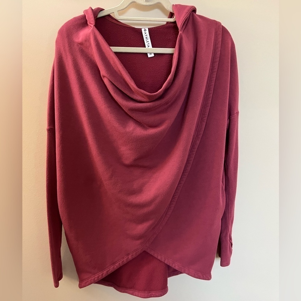 Athleta Purana Wrap Hooded Sweatshirt Size XS
